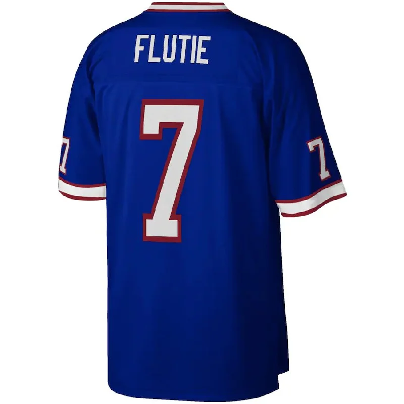 Game Day Football Jersey-B.Bills #7 Doug Flutie Mitchell & Ness Royal 1998 Legacy Replica Jersey American Stitched Football Jerseys