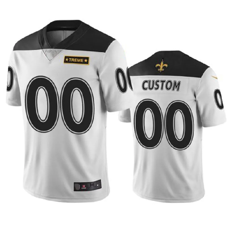 Football Jersey With Sweat-Resistant Fabric-Custom NO.Saints White Vapor Limited City Edition Jersey American Stitched Jersey Football Jerseys