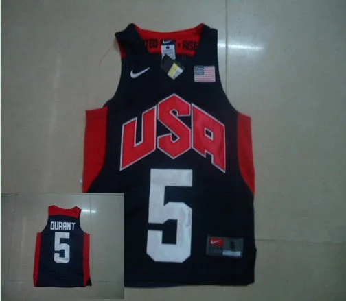 Basketball Jersey For College Teams-USA 5 Durant Blue 2012 Kids Basketball Jerseys