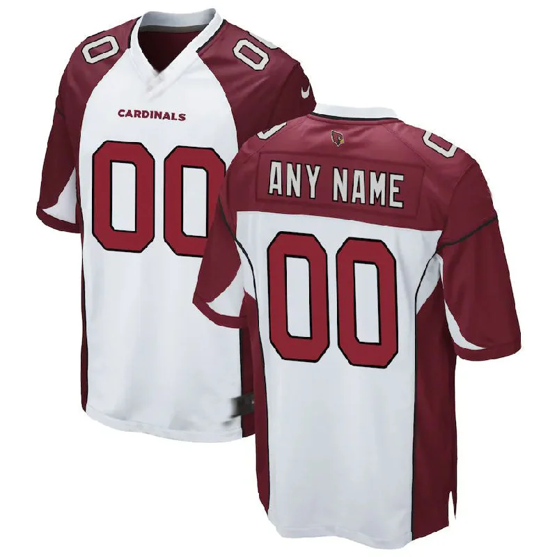 Football Jersey With Sequin Details-Custom A.Cardinals White Game Jersey Stitched Football Jerseys