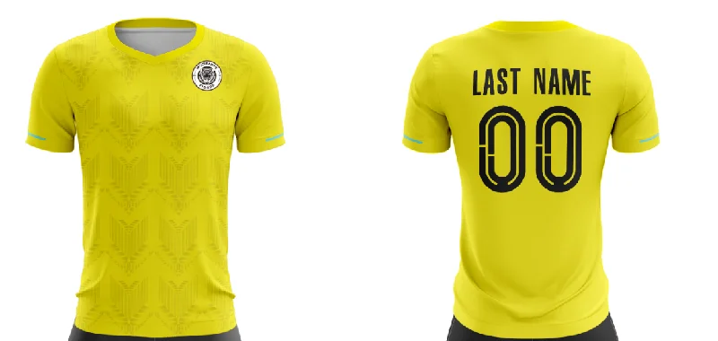 Long Sleeve Football Jersey-Custom Yellow Sports Training Soccer Top Jersey