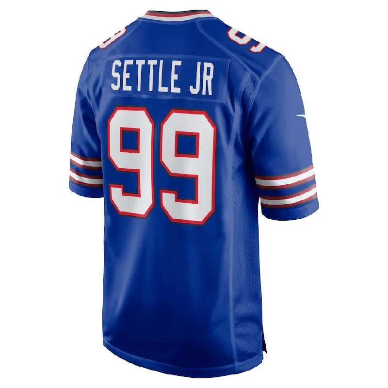 Football Jersey With Quick-Dry Material-B.Bills #99 Tim Settle Royal Game Jersey American Stitched Football Jerseys