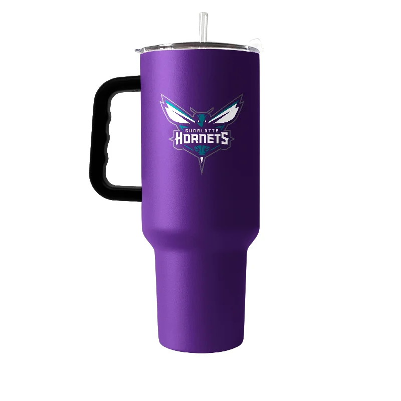 Holiday Team Mug-Charlotte Hornets 40oz Flipside Powder Coat Tumbler