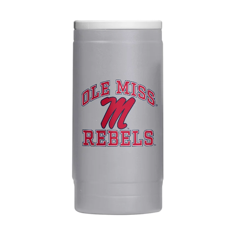 Custom Team Mug-Ole Miss 12oz Athletic Powder Coat Slim Can Coolie