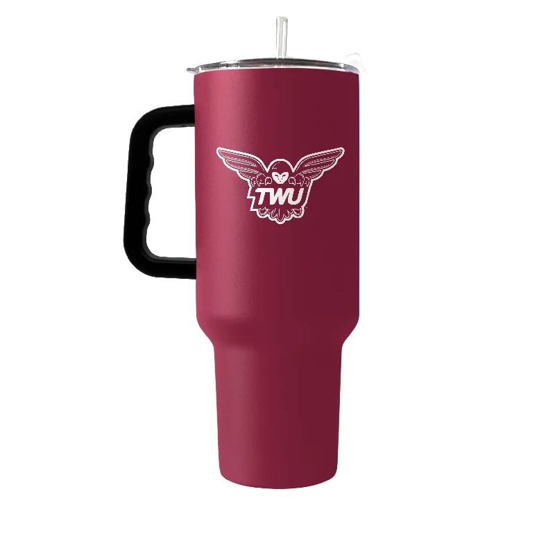 Coaching Team Mug-Texas Women's Univeristy 40oz Flipside Powder Coat Tumbler