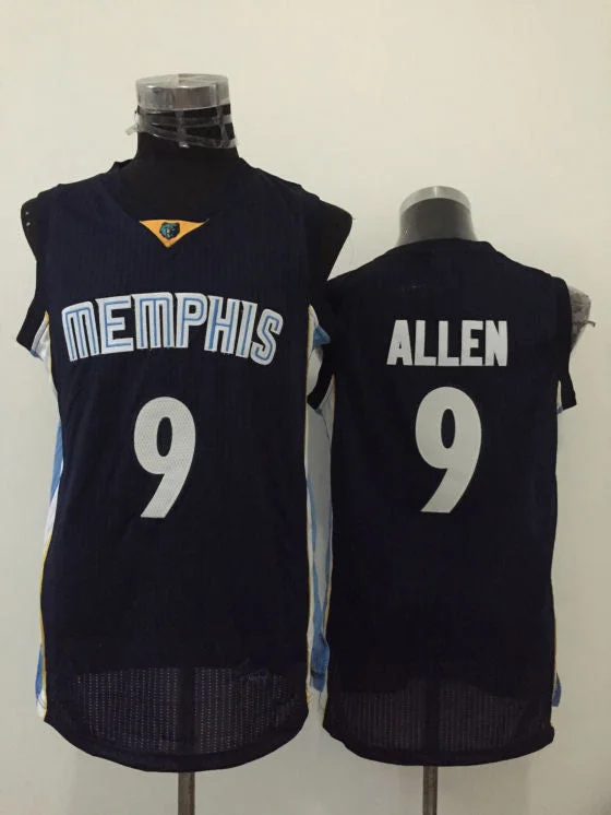 Basketball Jersey With Signature Look-Grizzlies 9 Tony Allen Navy Blue New Revolution 30 Basketball Jersey