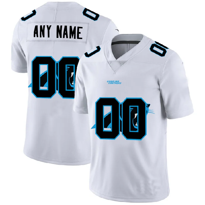 Football Jersey With Reflective Material-Custom C.Panthers White Team Big Logo Vapor Untouchable Limited Jersey Stitched Jersey Football Jerseys