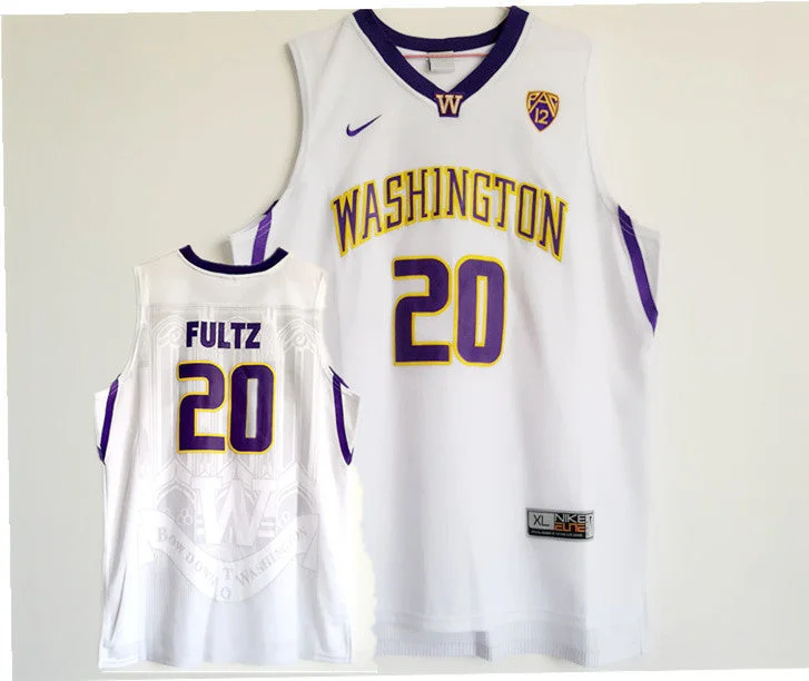 Basketball Jersey With Custom Design-Washington Huskies 20 Markelle Fultz White College Basketball Basketball Jersey