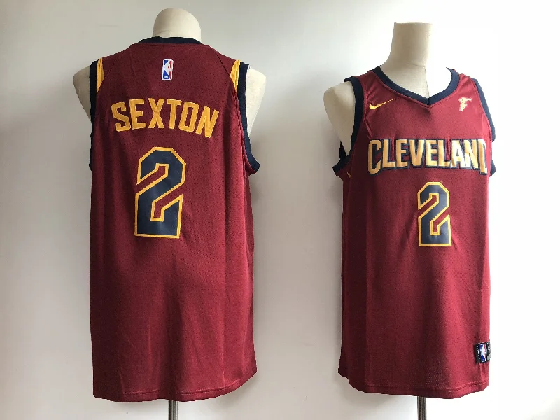 Basketball Jersey For Spring Training-Cavaliers 2 Collin Sexton Burgundy Swingman Basketball Jersey