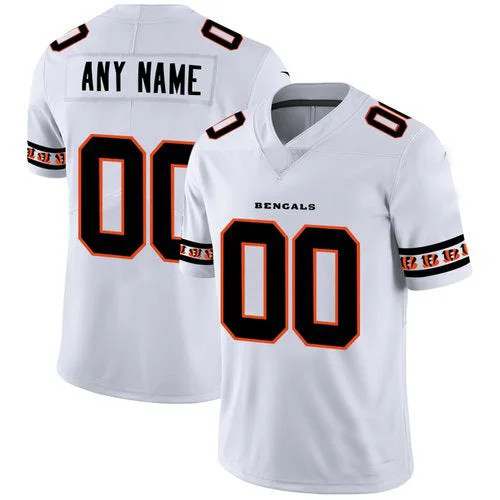 Football Jersey With Streetwear Vibe-Custom C.Bengals White Team Logo Vapor Limited Jersey American Stitched Football Jerseys