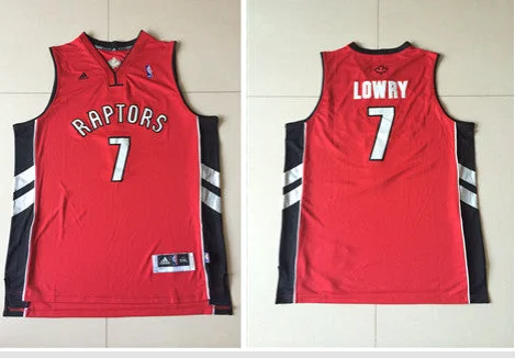 Team Basketball Jersey-Raptors 7 Lowry Red New Revolution 30 Swingman Basketball Jerseys