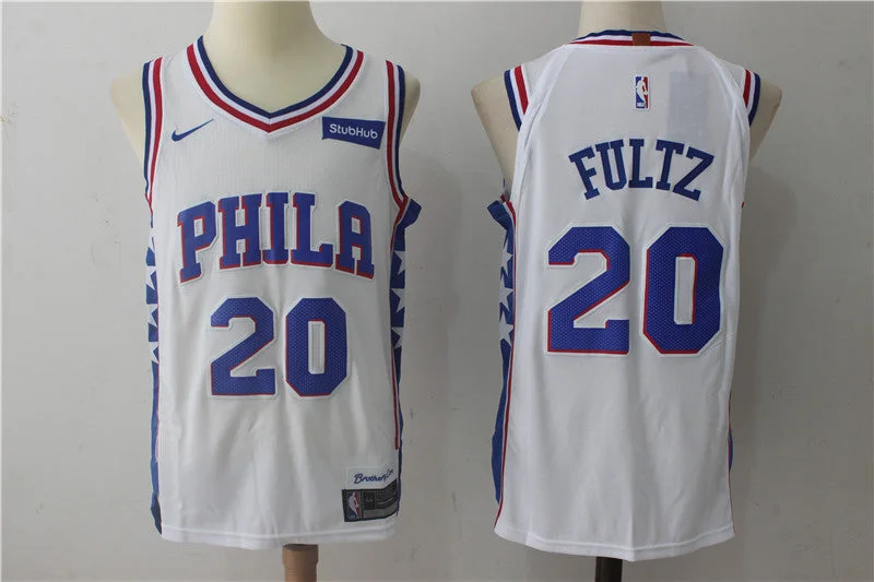 Basketball Jersey With 90s Style-76ers 20 Markelle Fultz White Authentic Basketball Jersey