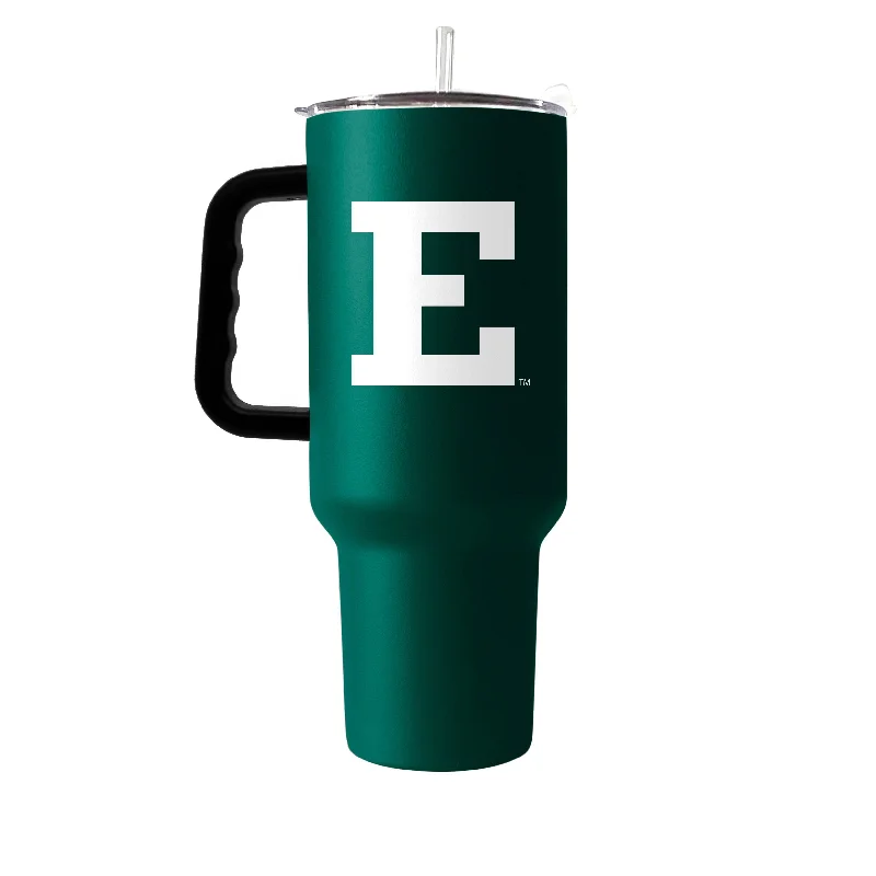 Giveaways Team Mug-Eastern Michigan 40oz Flipside Powder Coat Tumbler