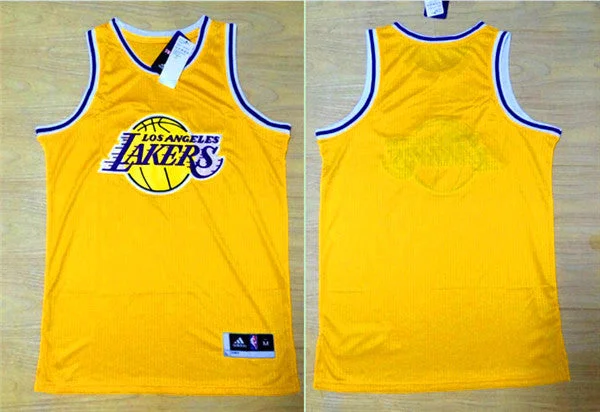 Basketball Jersey With Handmade Details-Lakers Yellow Primary Logo Swingman Basketball Jersey