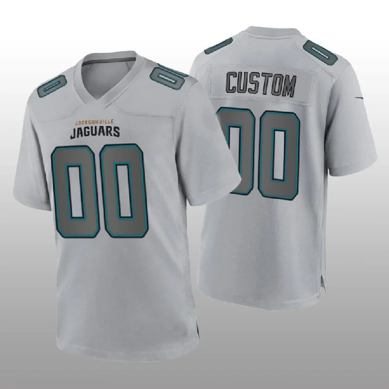 Home Football Jersey-Custom J.Jaguars Gray Atmosphere Game Jersey Stitched Jersey Football Jersey