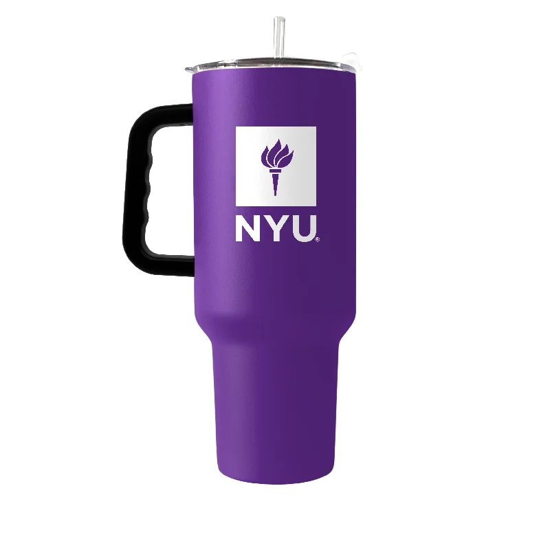 Championship Trophy Team Mug-NYU 40oz Flipside Powder Coat Tumbler