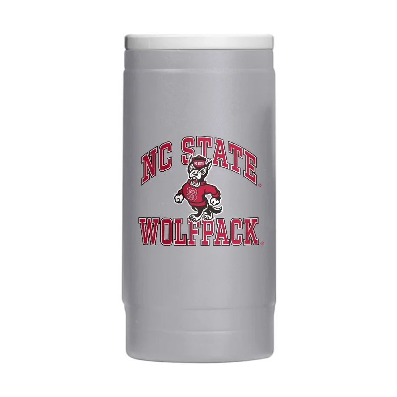 Hall Of Fame Edition Team Mug-NC State 12oz Athletic Powder Coat Slim Can Coolie