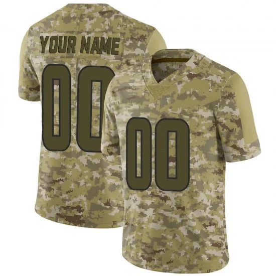 Football Jersey For Corporate Events-Custom LA.Rams Stitched Camo Limited 2022 Salute To Service Football Jerseys 2022 Super Bowl LVI