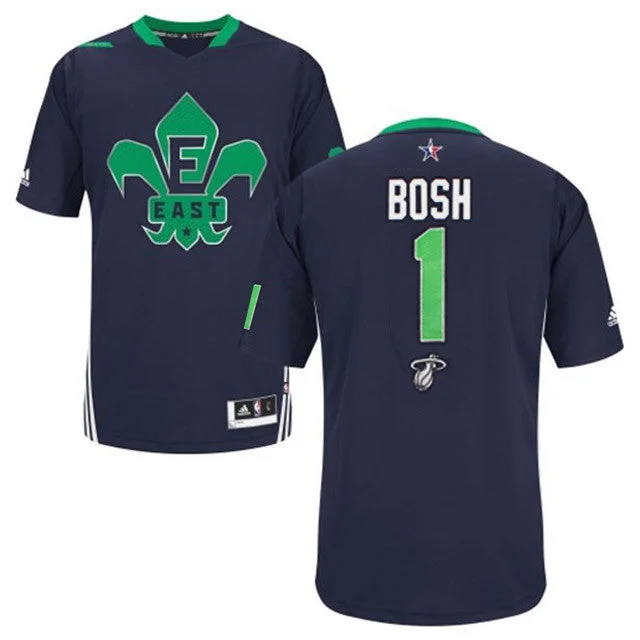 Basketball Jersey With All-Day Wearability-2014 All Star East 1 Bosh Blue Swingman Basketball Jerseys