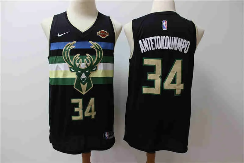 Women's Basketball Jersey-Bucks 34 Giannis Antetokounmpo Black City Edition Swingman Basketball Jersey