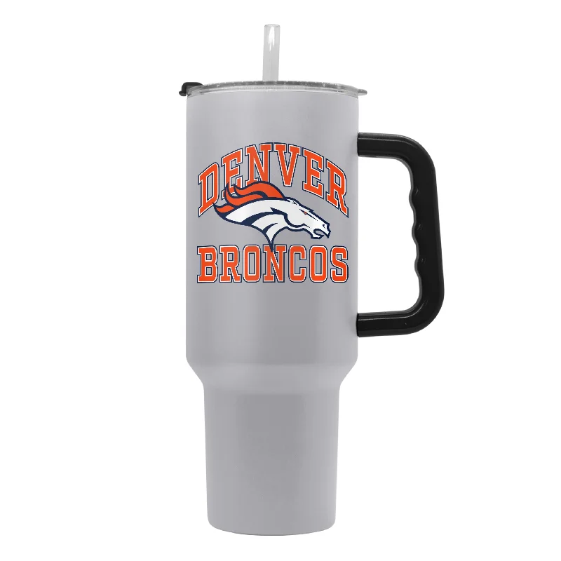 Tennis Court Team Mug-Denver Broncos 40oz Athletic Powder Coat Tumbler