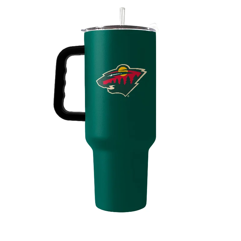 Ceramic Team Mug-Minnesota Wild 40oz Flipside Powder Coat Tumbler