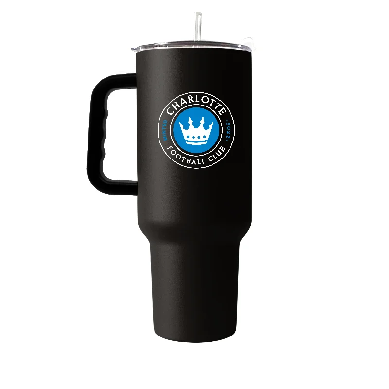 Holiday Gift Team Mug-Charlotte FC 40oz Flipside Powder Coat Tumbler