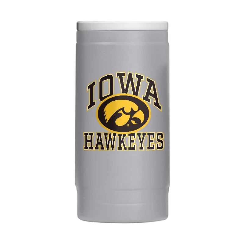 Rugby Team Mug-Iowa 12oz Athletic Powder Coat Slim Can Coolie