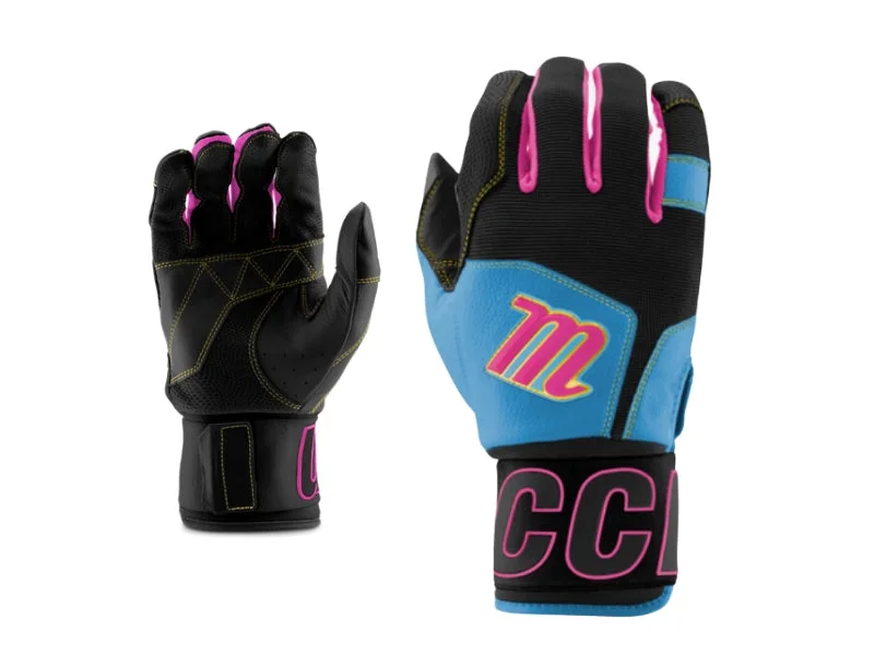 Baseball Glove With Custom Stitching-Marucci Blacksmith V2 Men's Batting Gloves