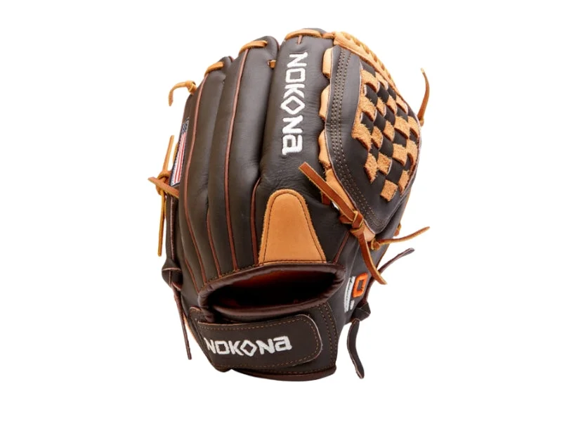 Handcrafted Baseball Glove-Nokona Alpha Velcro 12.5" Glove