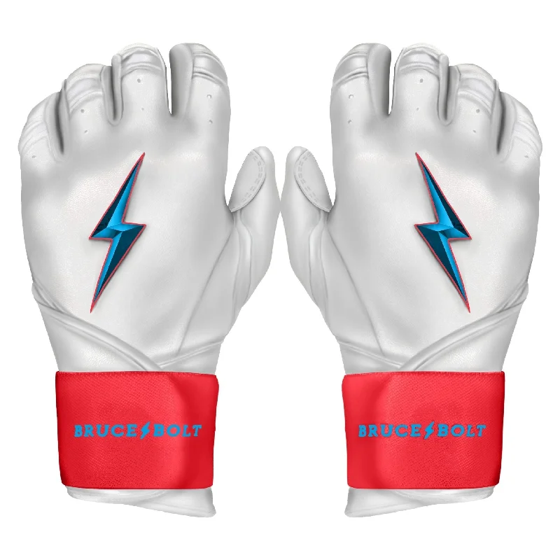 Handcrafted Baseball Glove-PREMIUM PRO Creator Series Long Cuff Batting Gloves | MIAMI WHITE