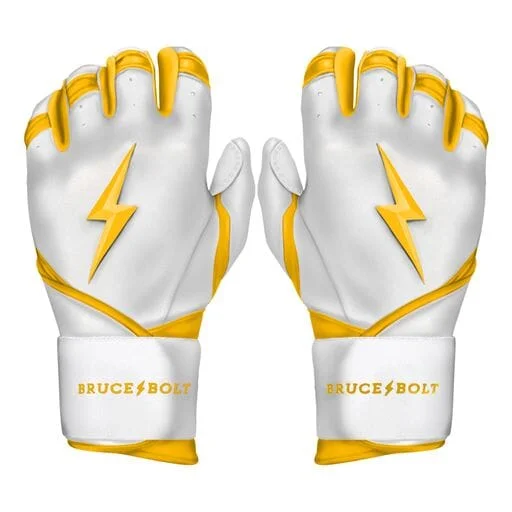 Shockproof Baseball Glove-PREMIUM PRO CHROME Series Long Cuff Batting Gloves | YELLOW