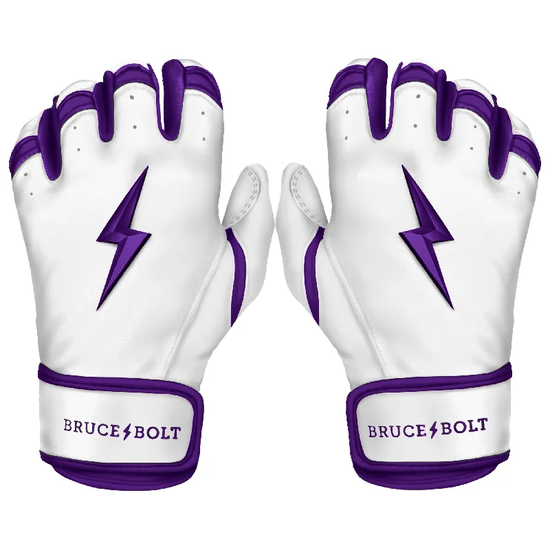 Baseball Glove With I-Web-PREMIUM PRO CHROME Series Short Cuff Batting Gloves | PURPLE