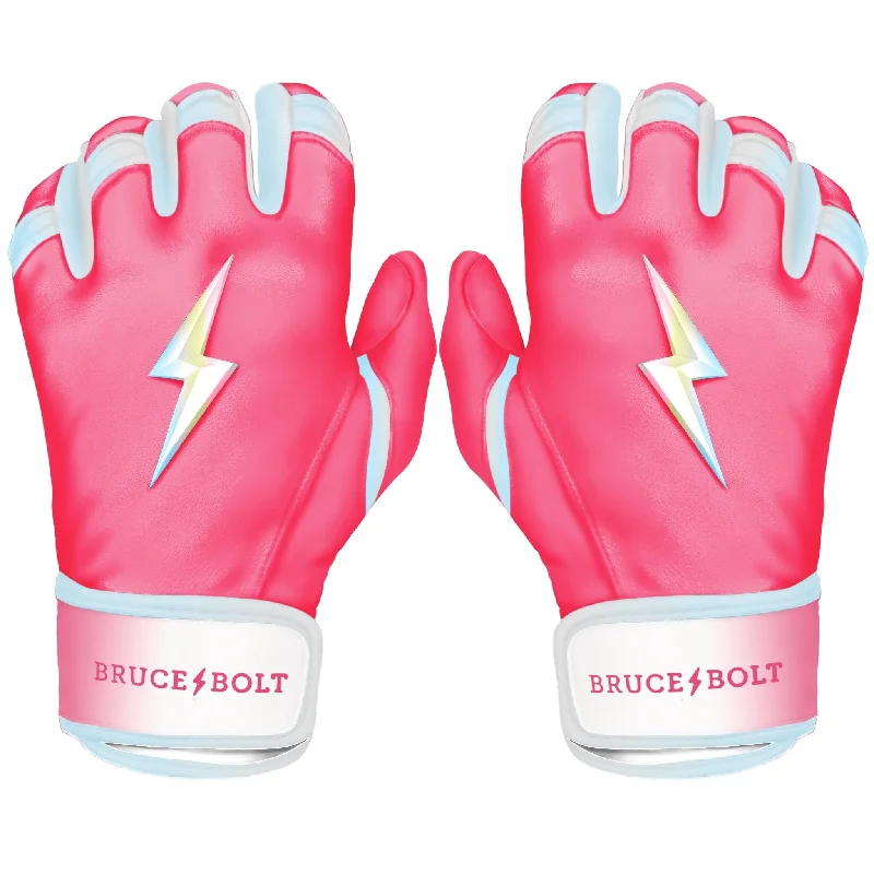 Baseball Glove With High-Tensile Laces-PREMIUM PRO Creator Series Short Cuff Batting Gloves - DUSTY PINK