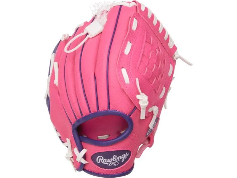 Shock-Absorbing Baseball Glove-Rawlings Player Series 9" Youth Glove Pink