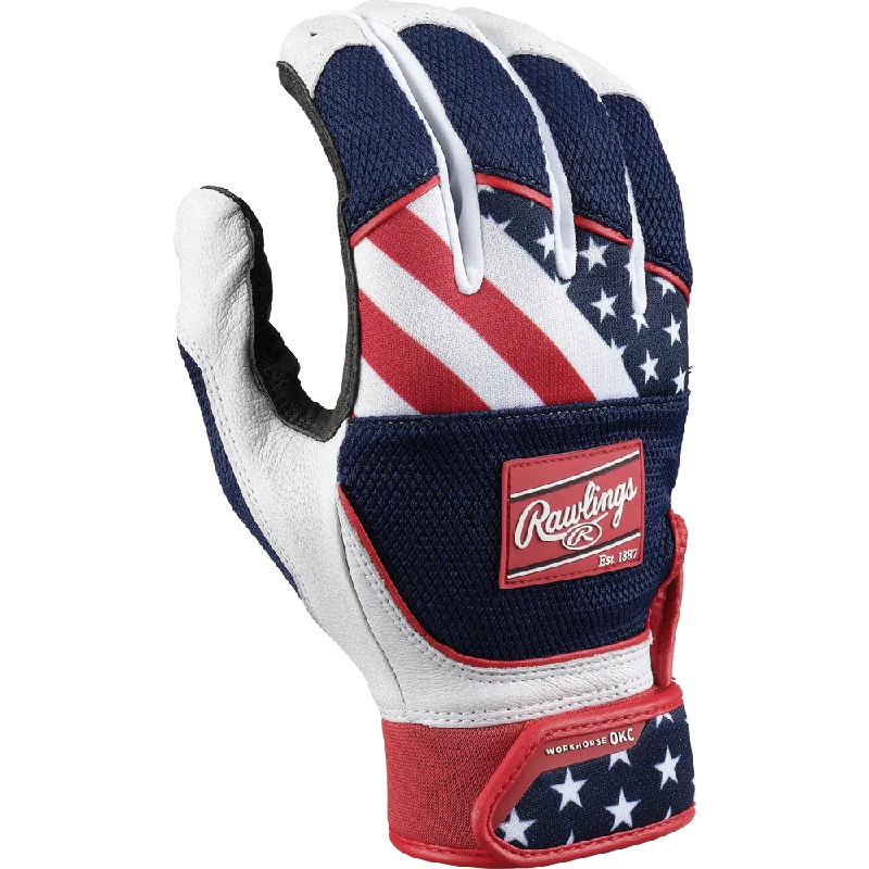 Baseball Glove For Professionals-Rawlings Workhorse OKC Women's Batting Gloves: WHOKCFPBG