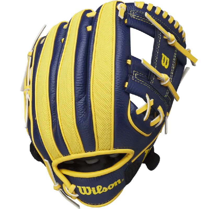 Baseball Glove With Anti-Slip Grip-Wilson A200 EZ Catch Savannah Bananas 10" Youth Baseball Glove: WBW10135910